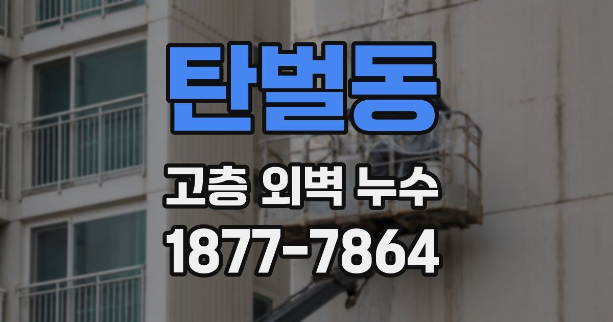 탄벌동 고층 외벽 누수