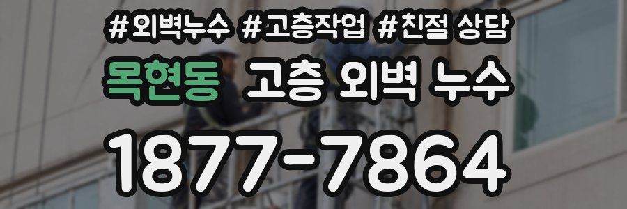 목현동 고층 외벽 누수