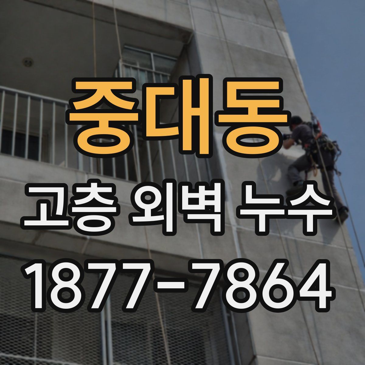 중대동 고층 외벽 누수