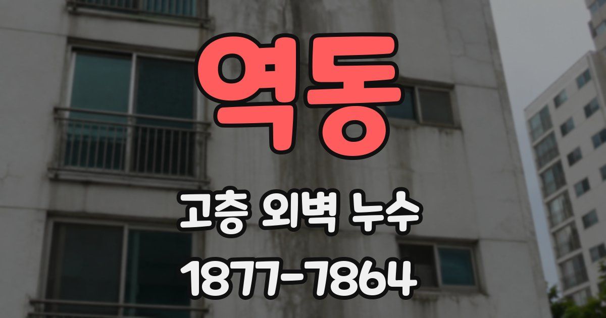 역동 고층 외벽 누수