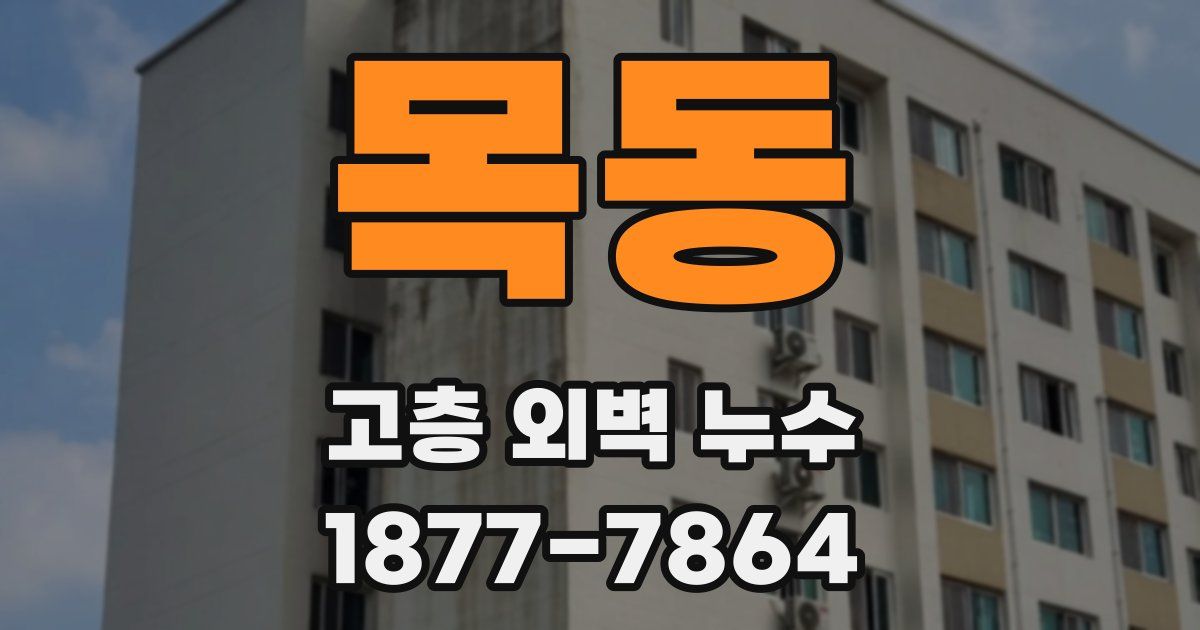 목동 고층 외벽 누수