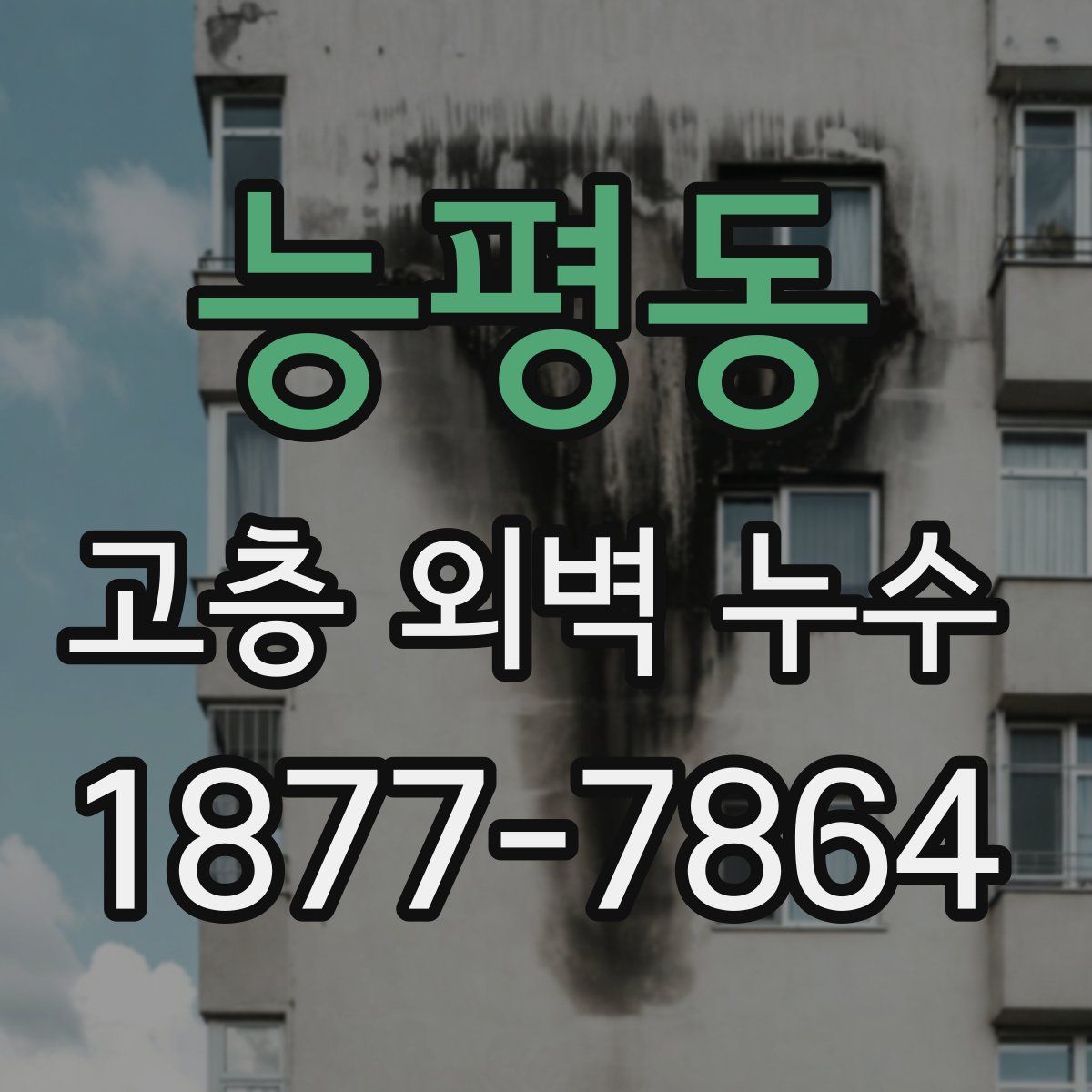 능평동 고층 외벽 누수