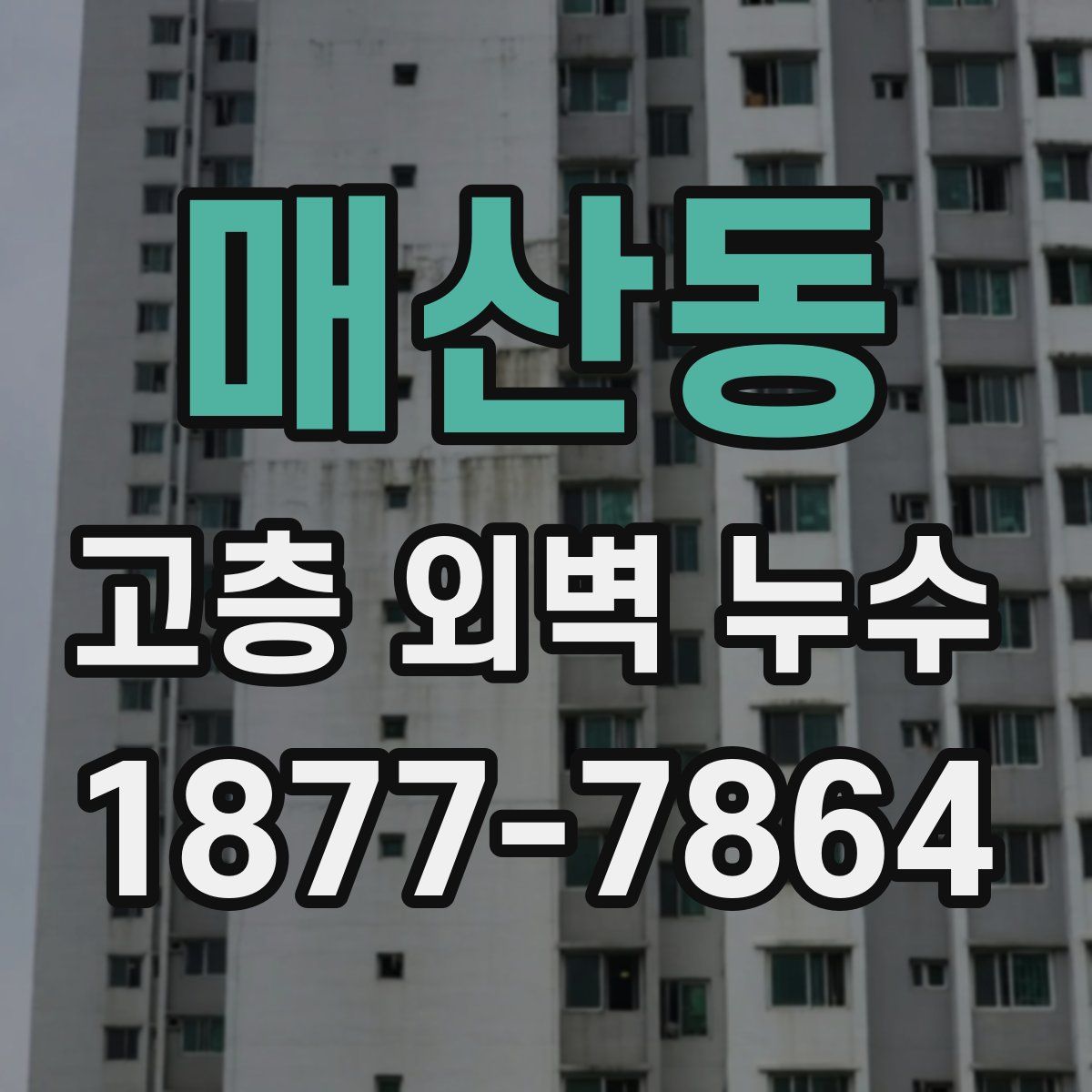 매산동 고층 외벽 누수