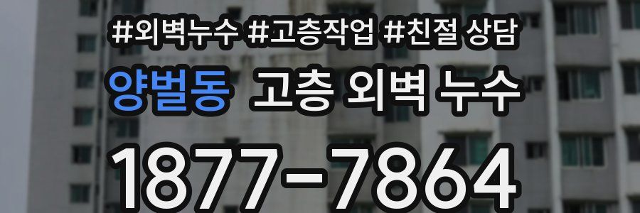 양벌동 고층 외벽 누수