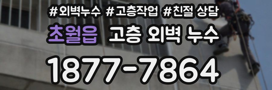 초월읍 고층 외벽 누수