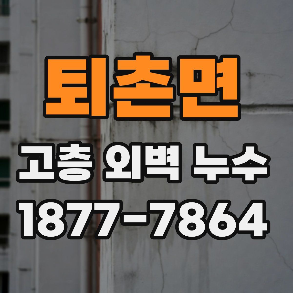 퇴촌면 고층 외벽 누수