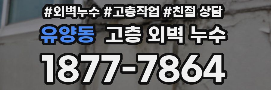 유양동 고층 외벽 누수