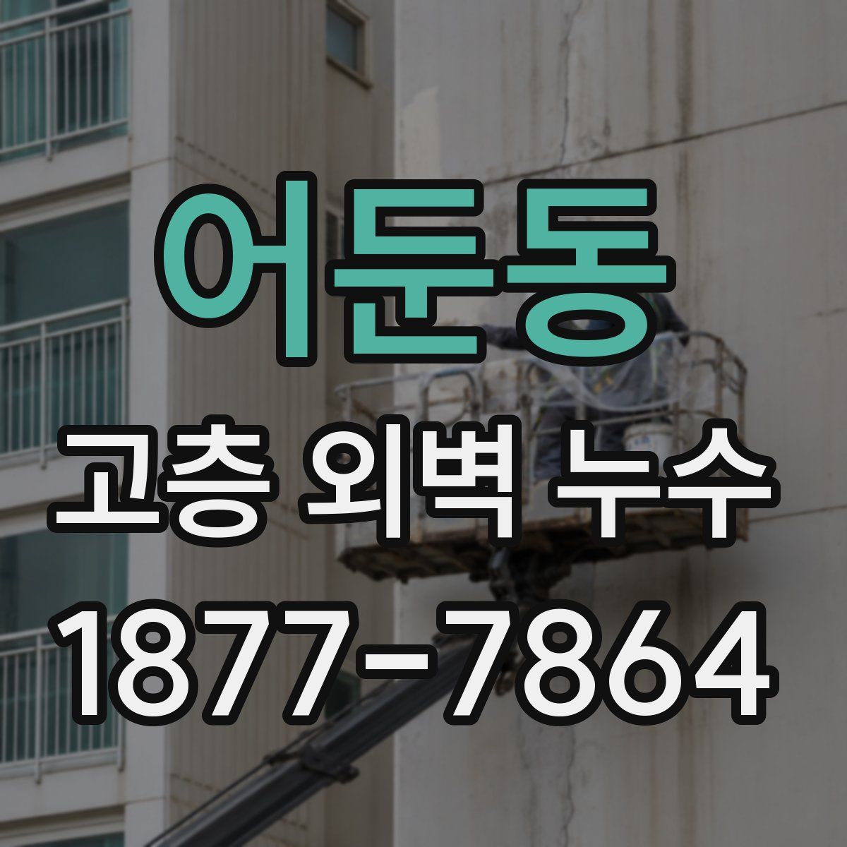 어둔동 고층 외벽 누수