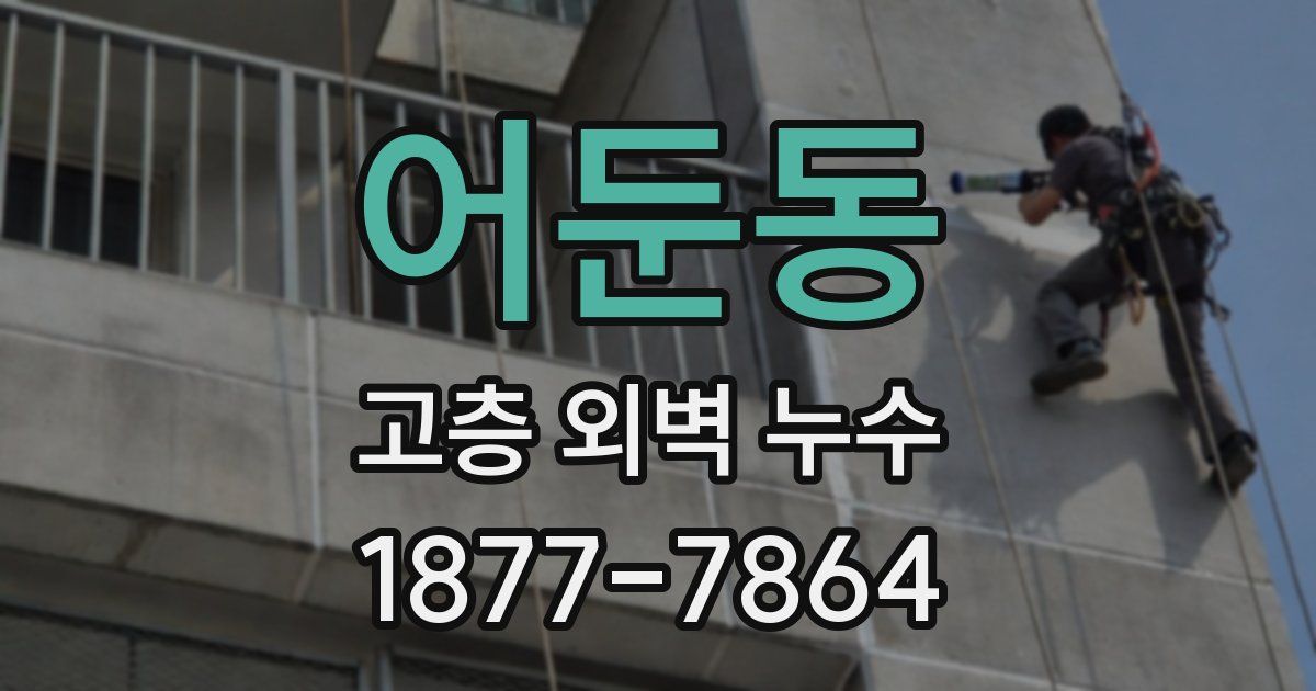 어둔동 고층 외벽 누수