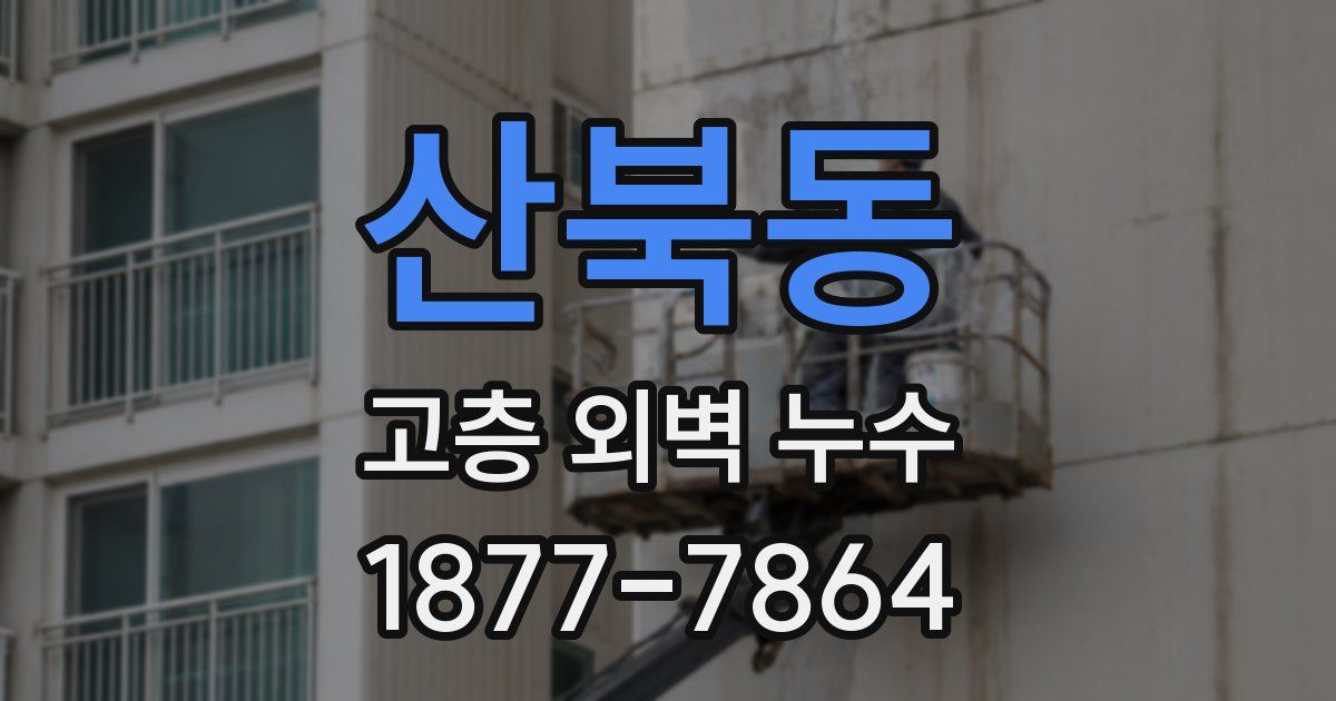 산북동 고층 외벽 누수