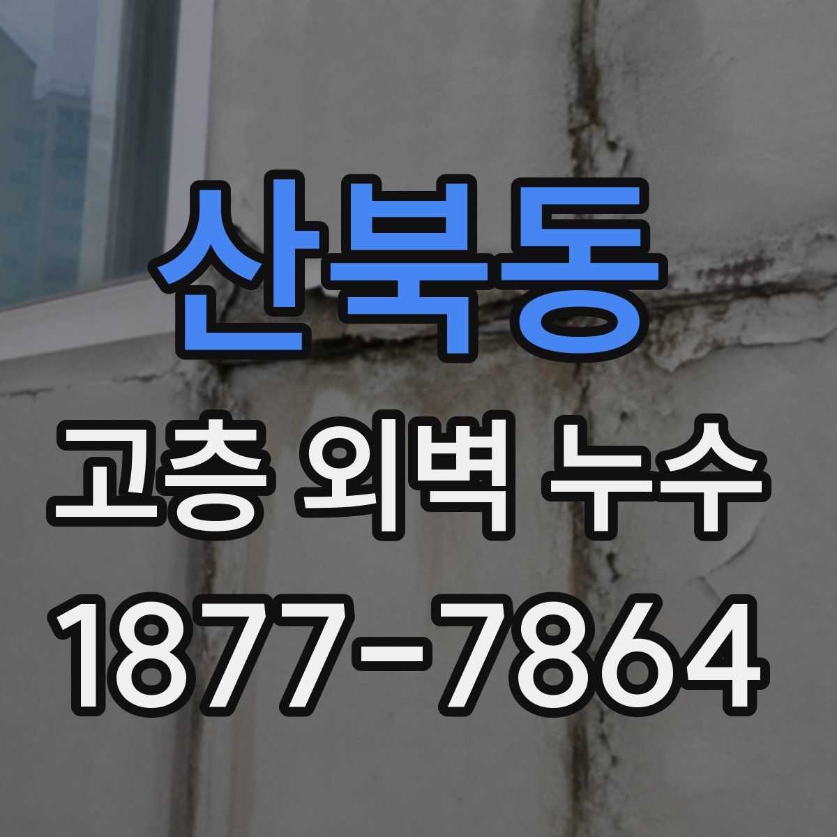 산북동 고층 외벽 누수