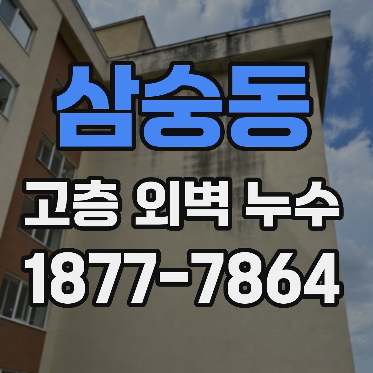 삼숭동 고층 외벽 누수 조사 후 수리 범위가 달라지는 이유