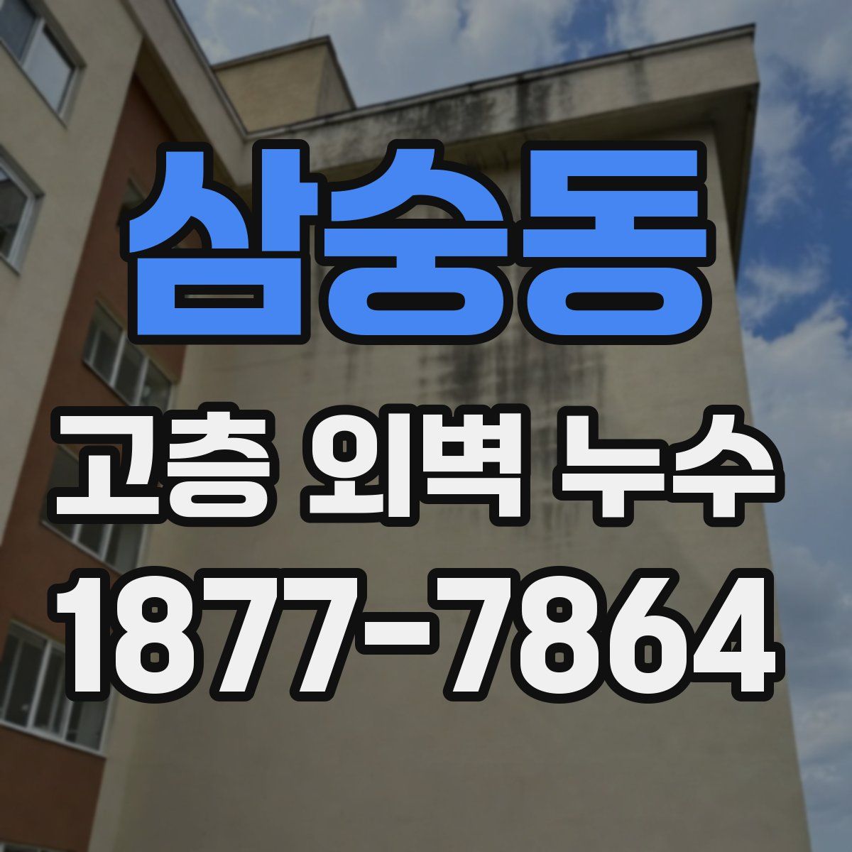 삼숭동 고층 외벽 누수