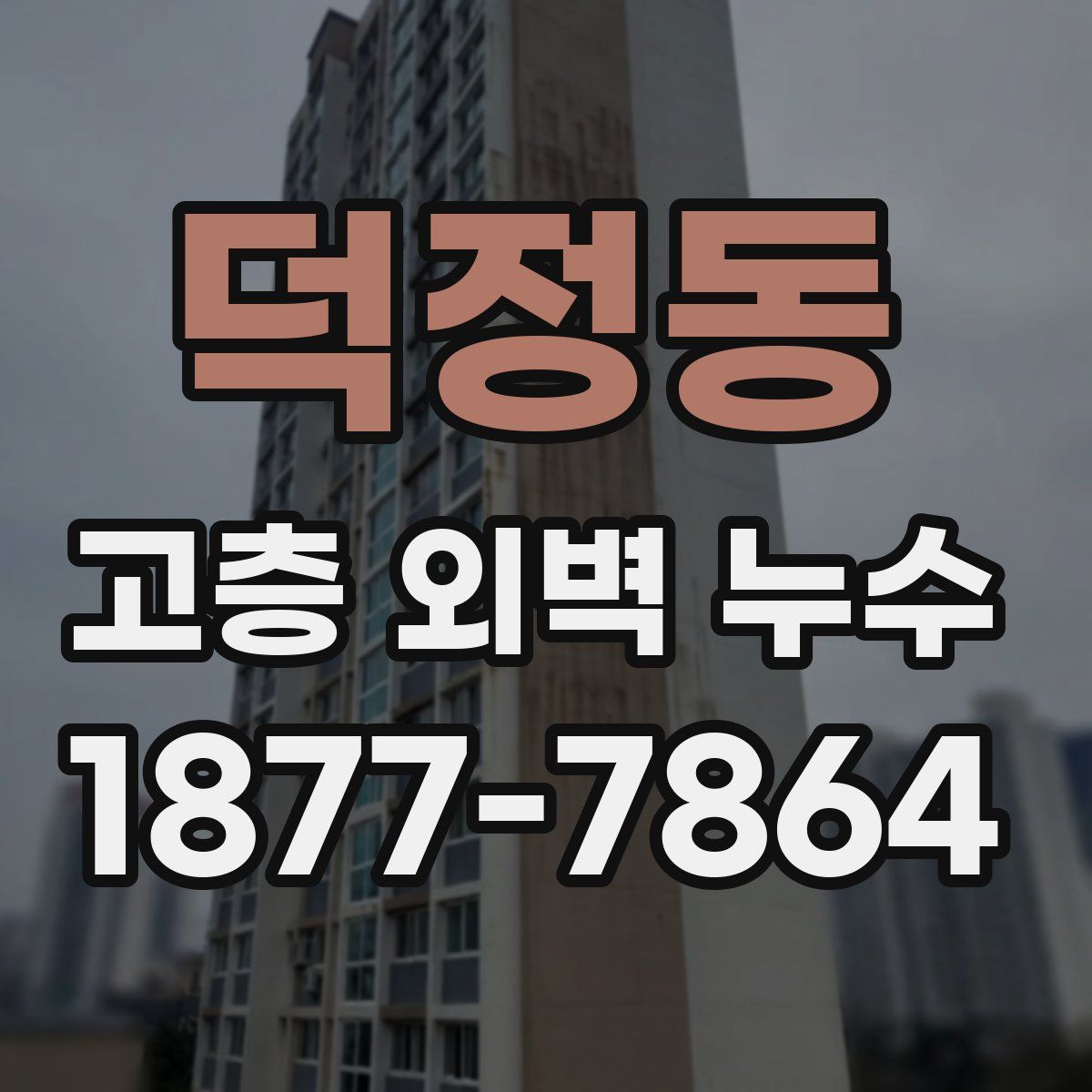 덕정동 고층 외벽 누수