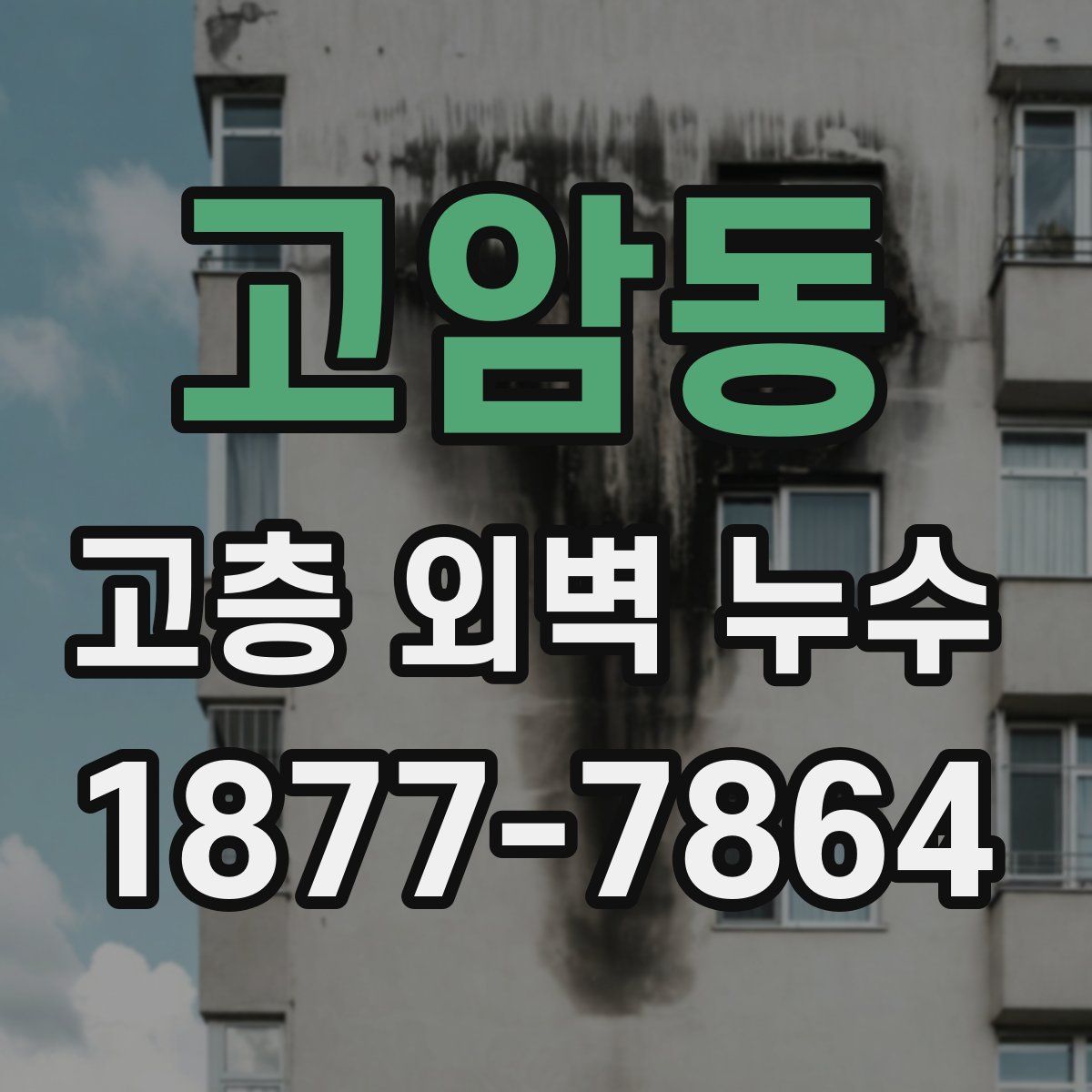 고암동 고층 외벽 누수