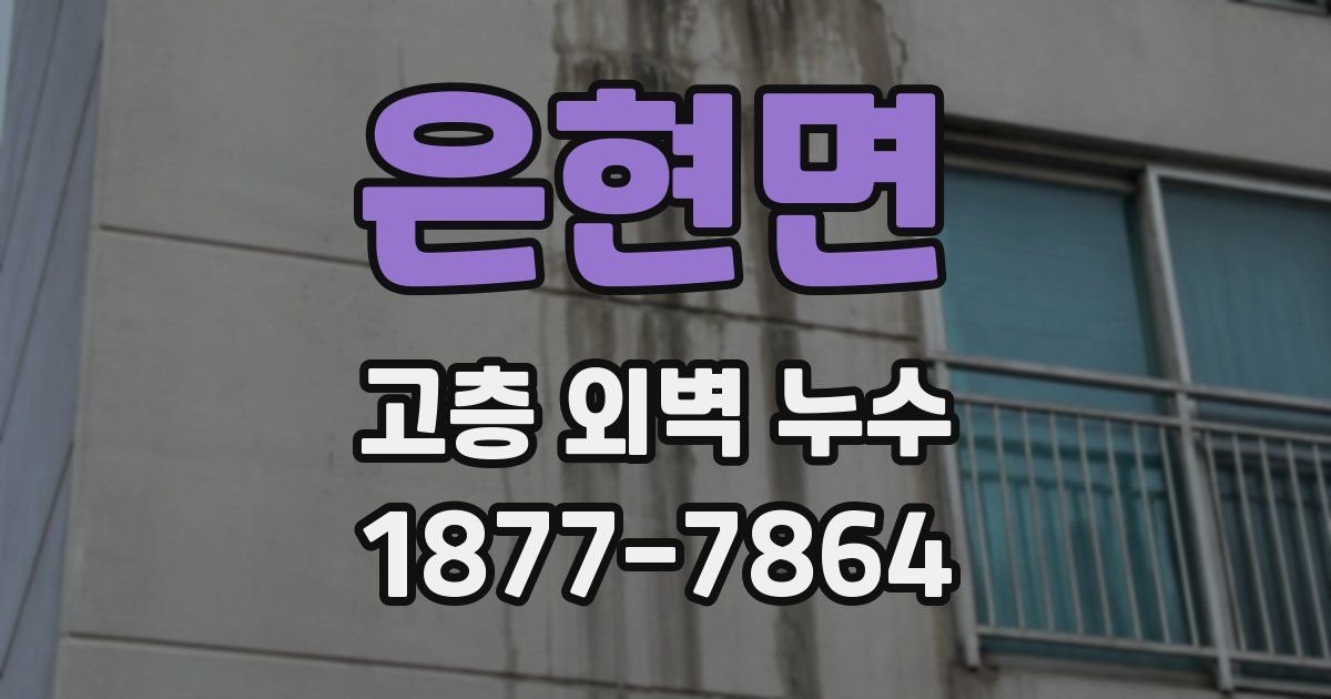 은현면 고층 외벽 누수