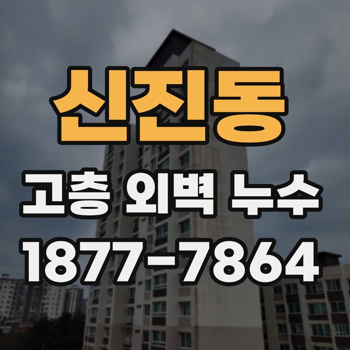 신진동 고층 외벽 누수
