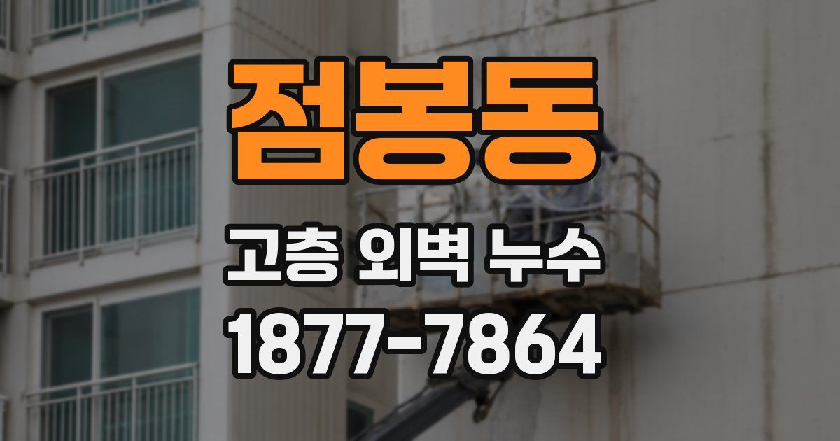 점봉동 고층 외벽 누수