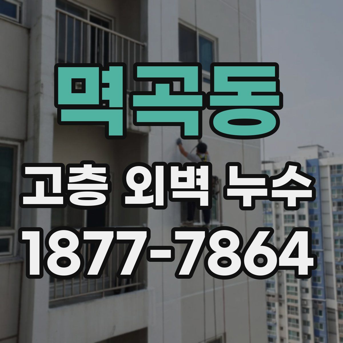 멱곡동 고층 외벽 누수