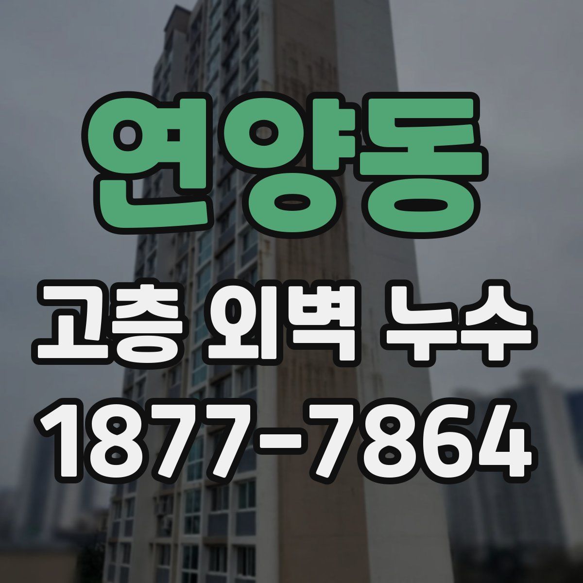 연양동 고층 외벽 누수