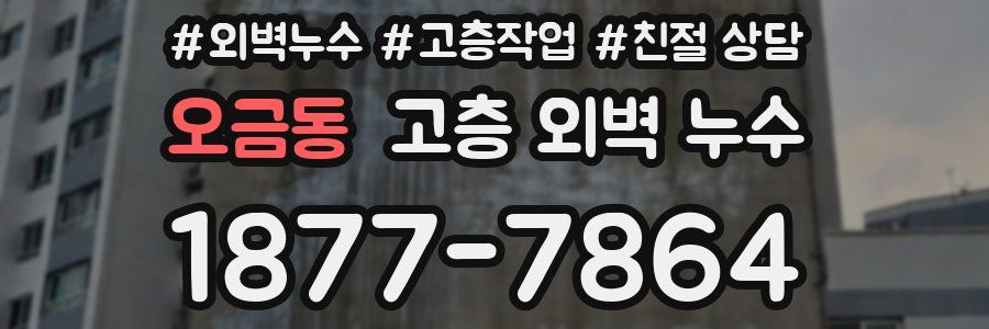 오금동 고층 외벽 누수