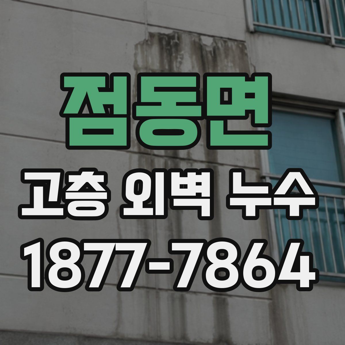 점동면 고층 외벽 누수
