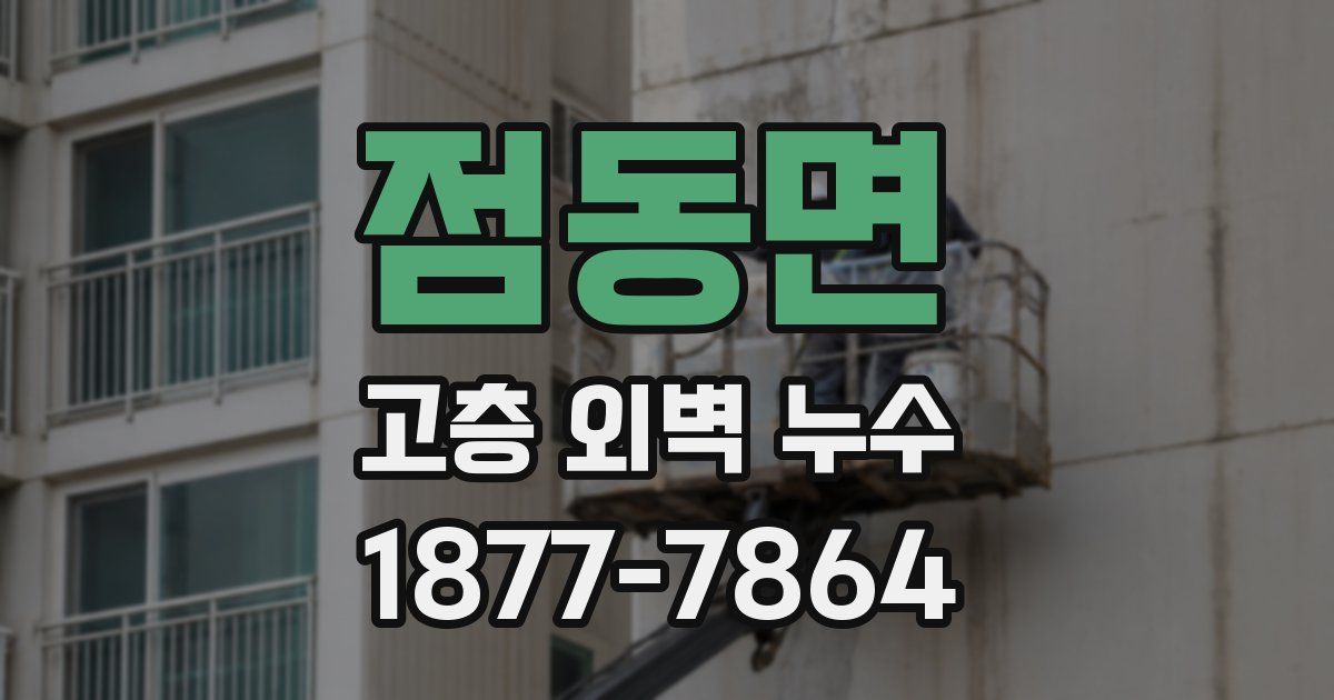 점동면 고층 외벽 누수