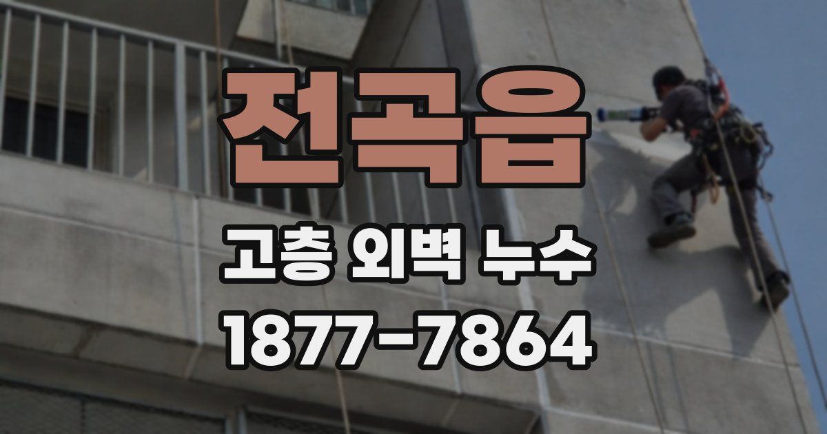 전곡읍 고층 외벽 누수