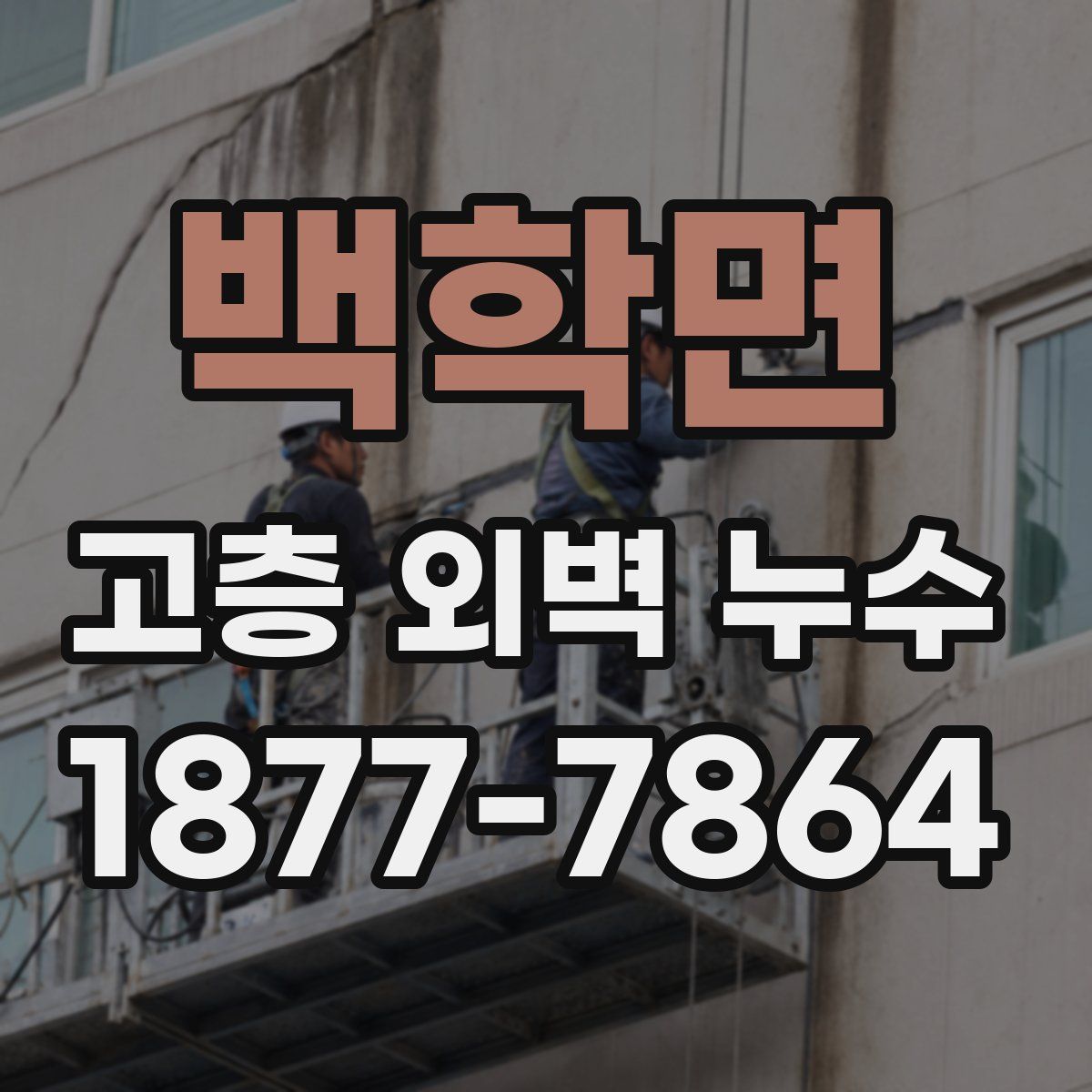 백학면 고층 외벽 누수