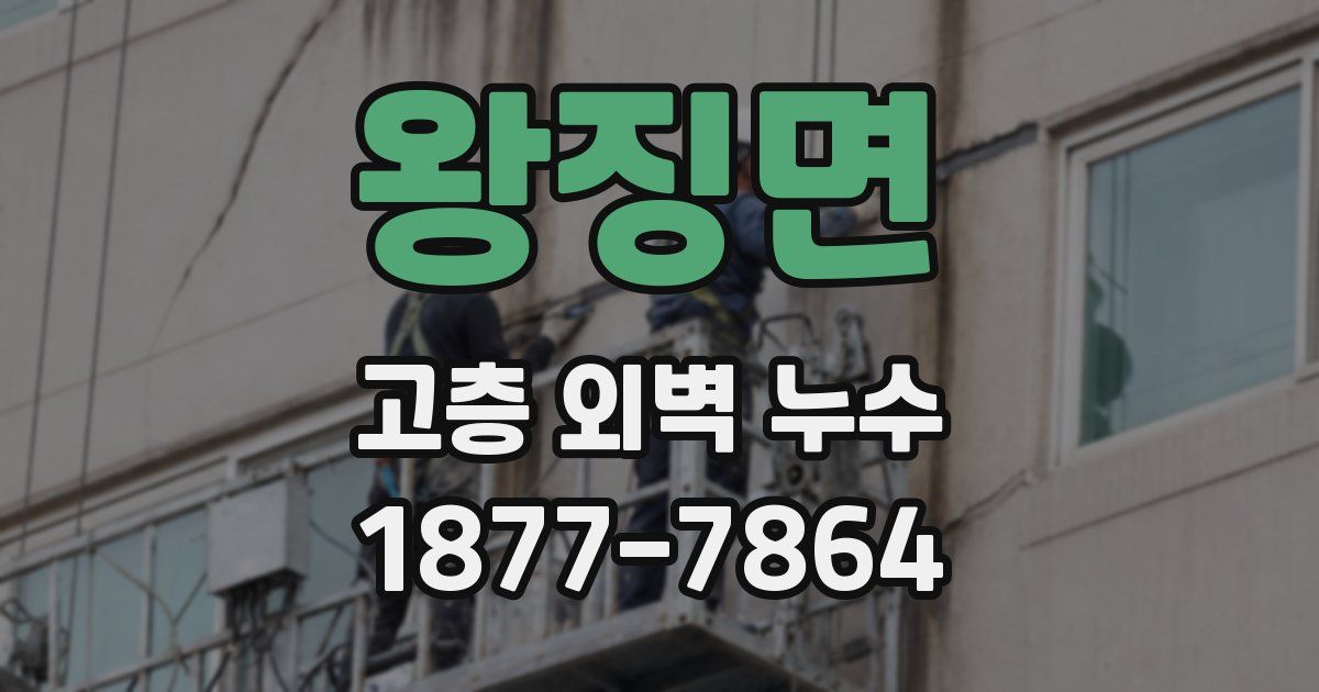 왕징면 고층 외벽 누수