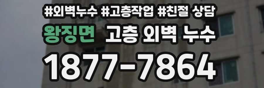 왕징면 고층 외벽 누수