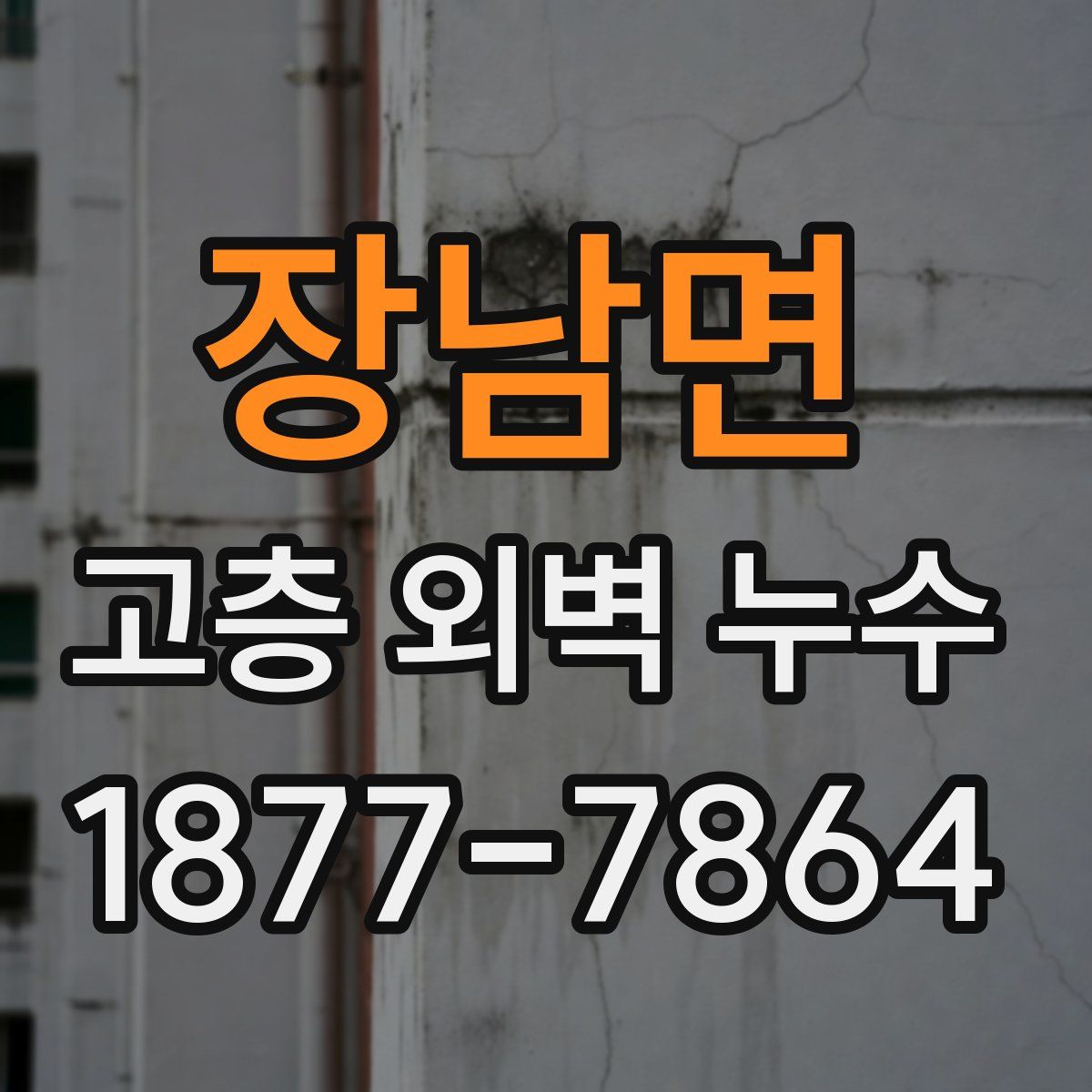 장남면 고층 외벽 누수