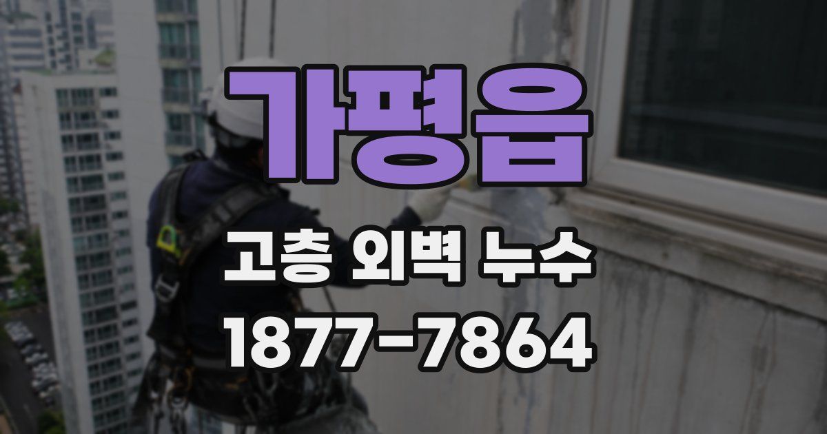 가평읍 고층 외벽 누수