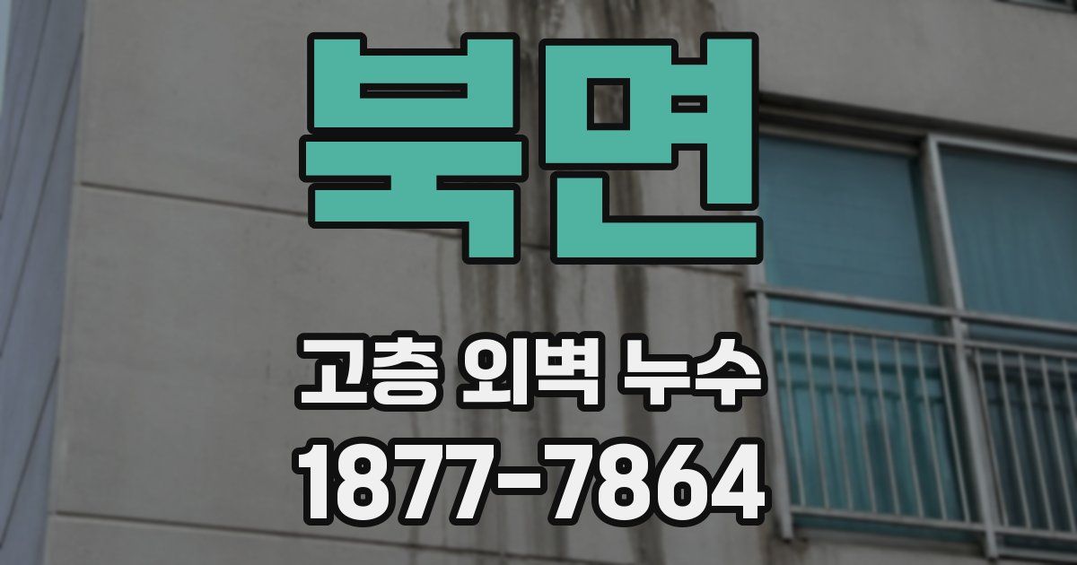 북면 고층 외벽 누수