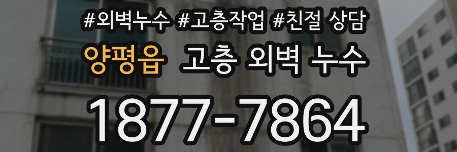양평읍 고층 외벽 누수