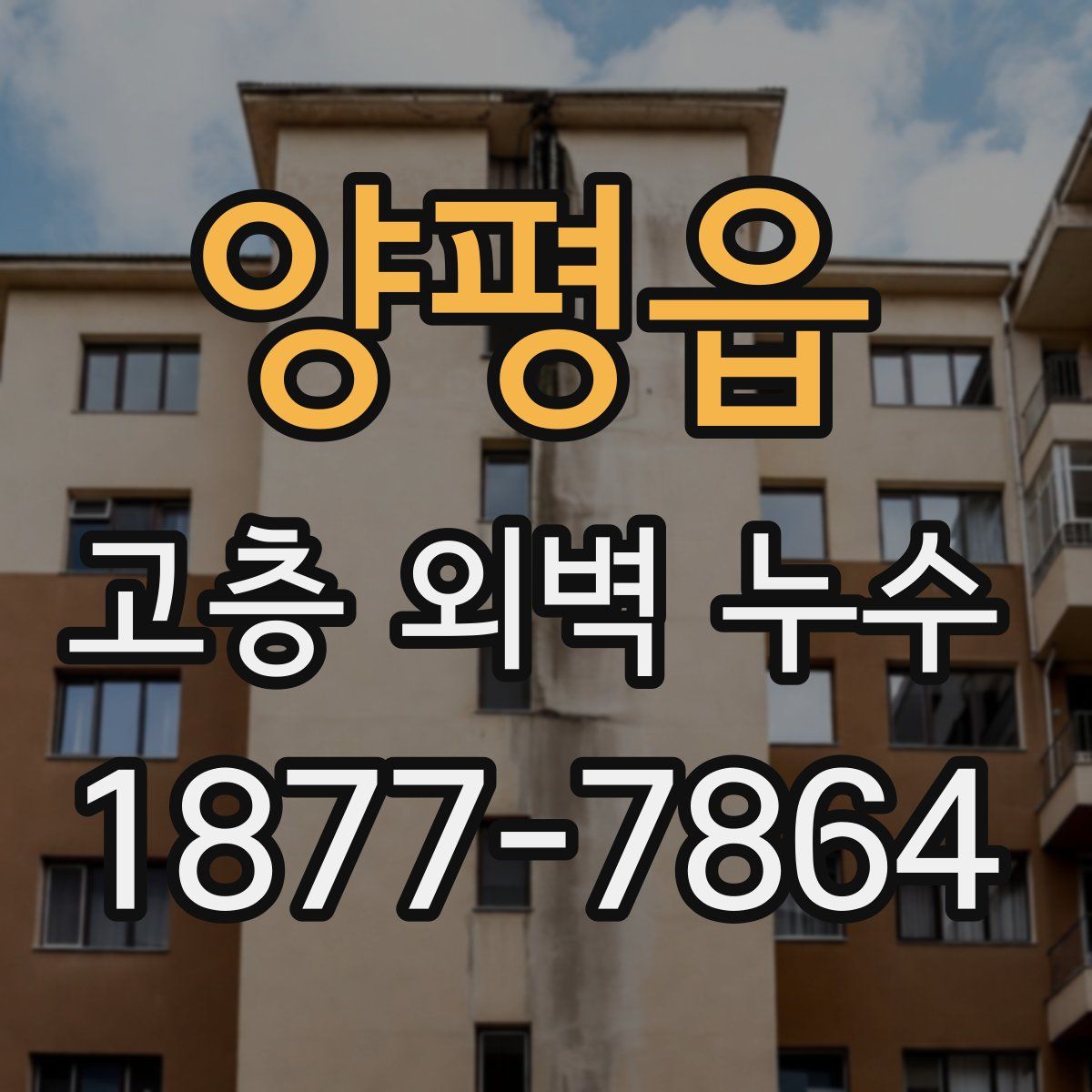 양평읍 고층 외벽 누수