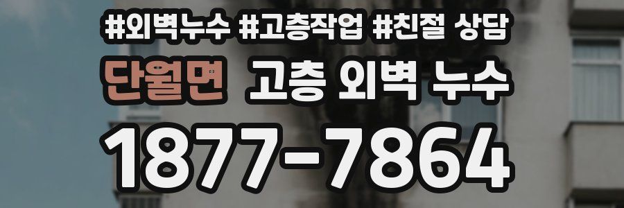 단월면 고층 외벽 누수