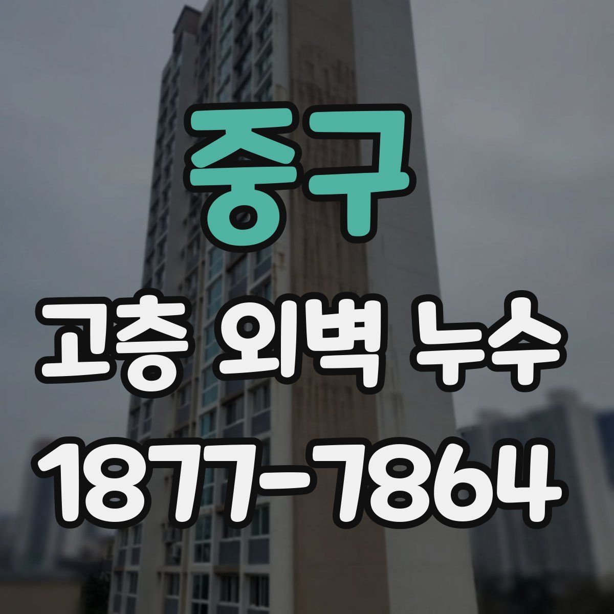중구 고층 외벽 누수