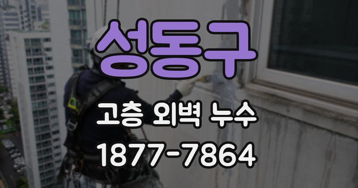 성동구 고층 외벽 누수