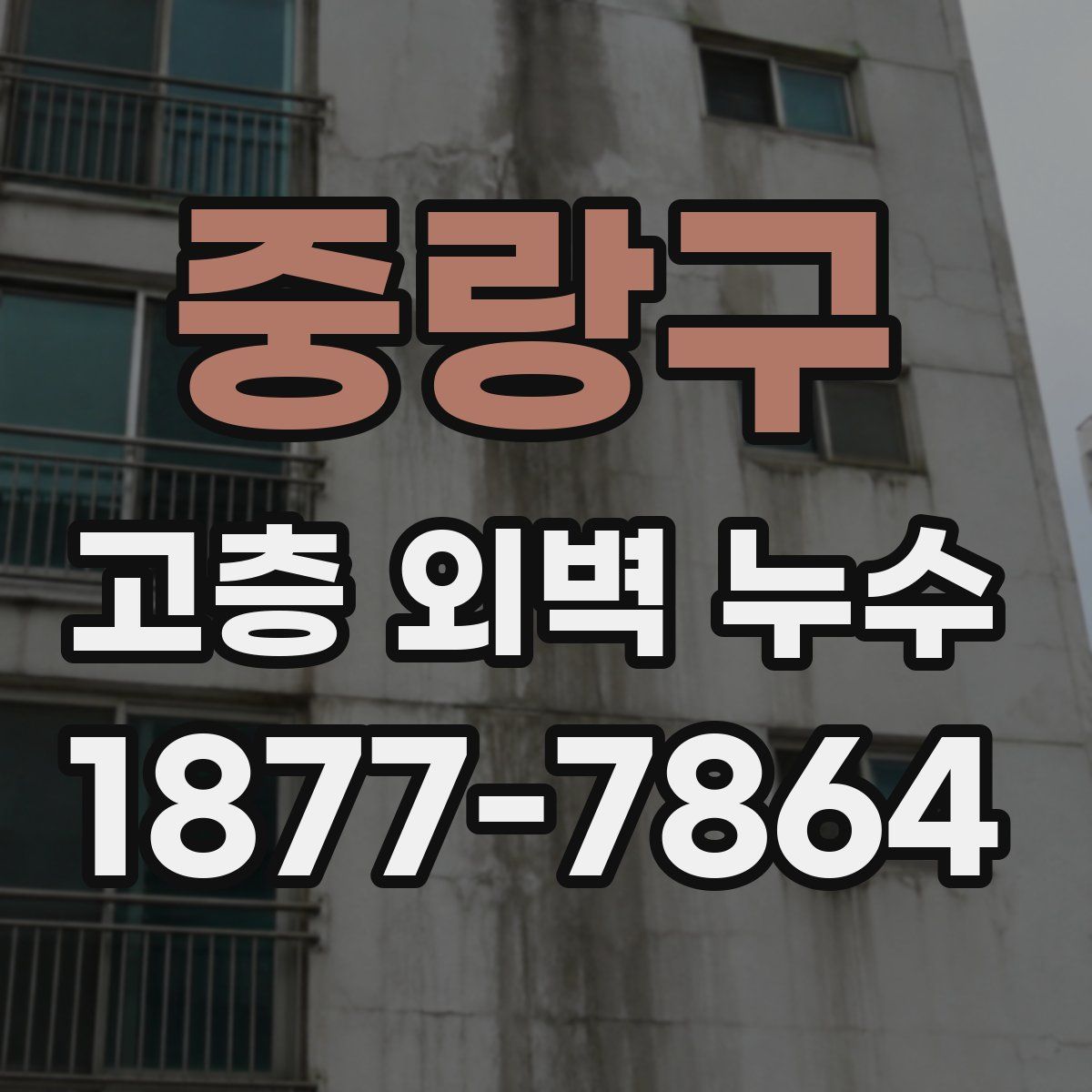중랑구 고층 외벽 누수