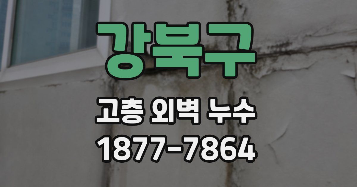 강북구 고층 외벽 누수