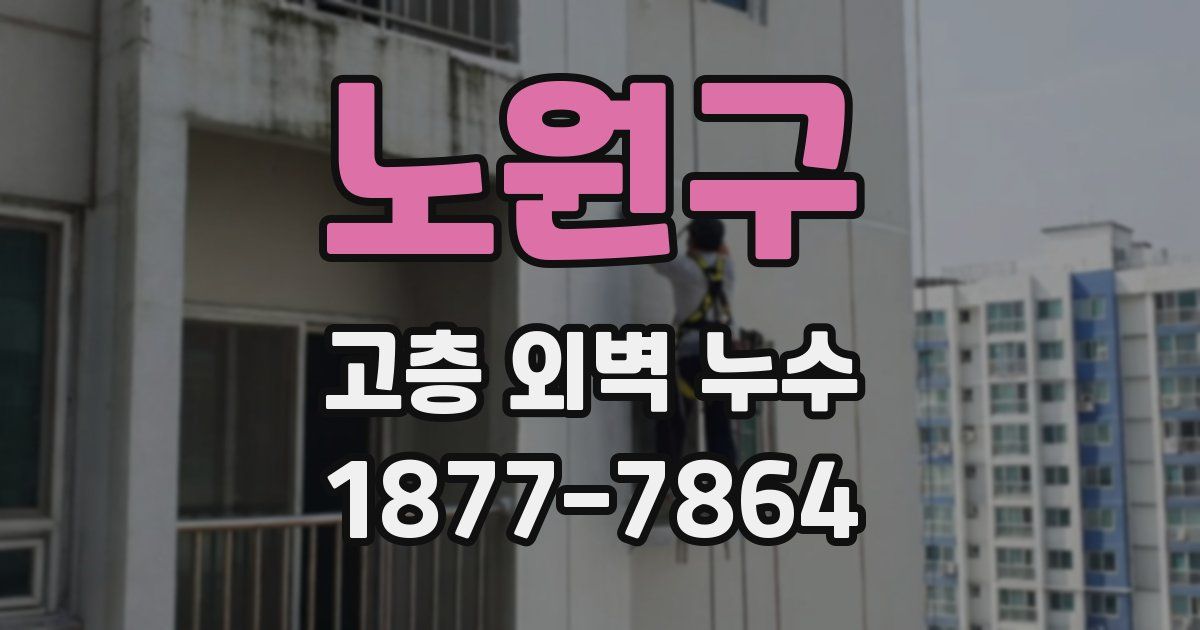 노원구 고층 외벽 누수