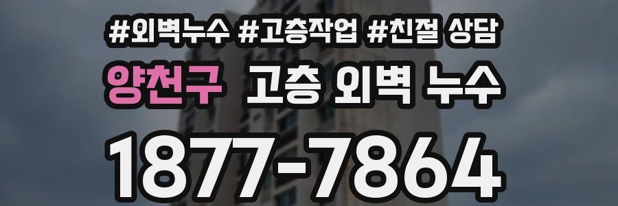 양천구 고층 외벽 누수