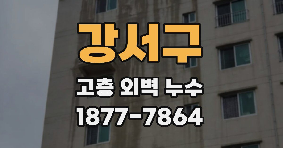 강서구 고층 외벽 누수