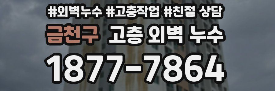 금천구 고층 외벽 누수