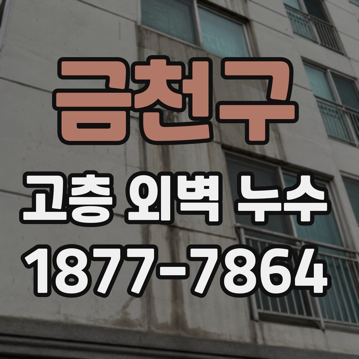 금천구 고층 외벽 누수
