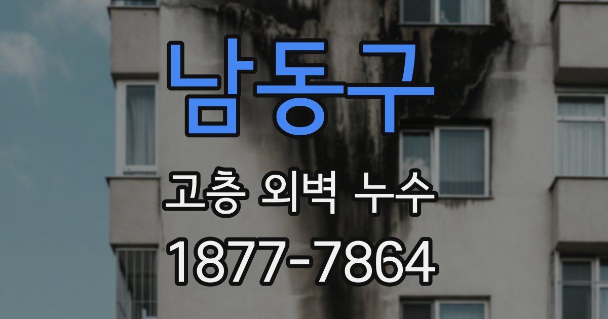 남동구 고층 외벽 누수
