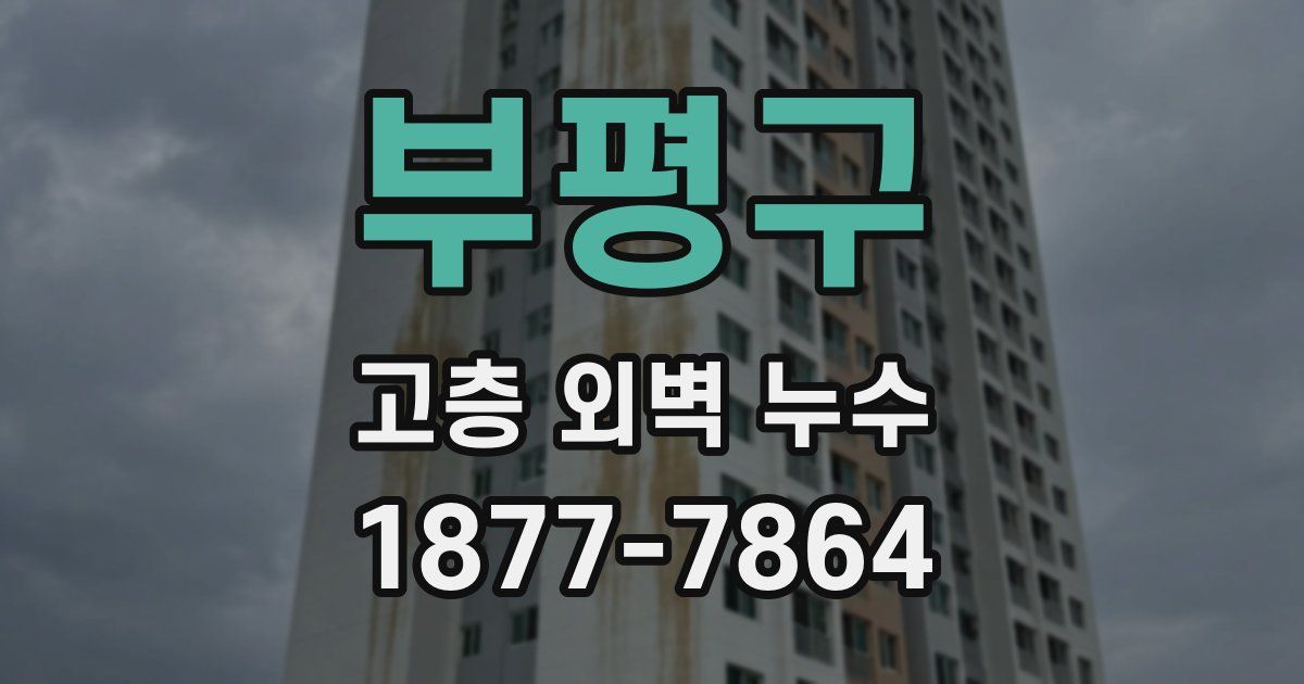 부평구 고층 외벽 누수
