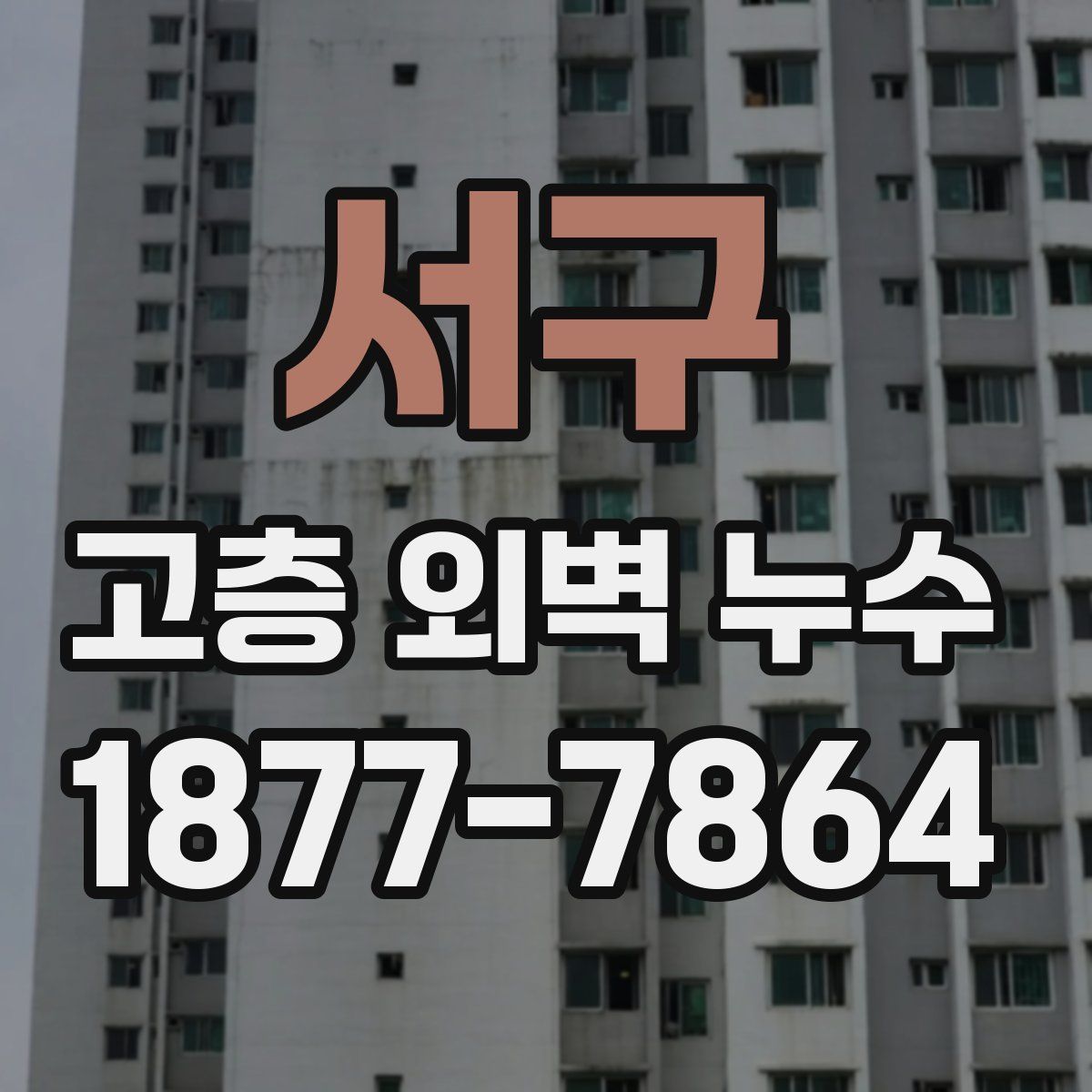 서구 고층 외벽 누수