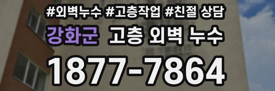 강화군 고층 외벽 누수